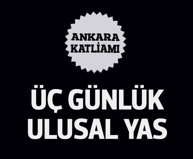 3 GÜNLÜK ULUSAL YAS