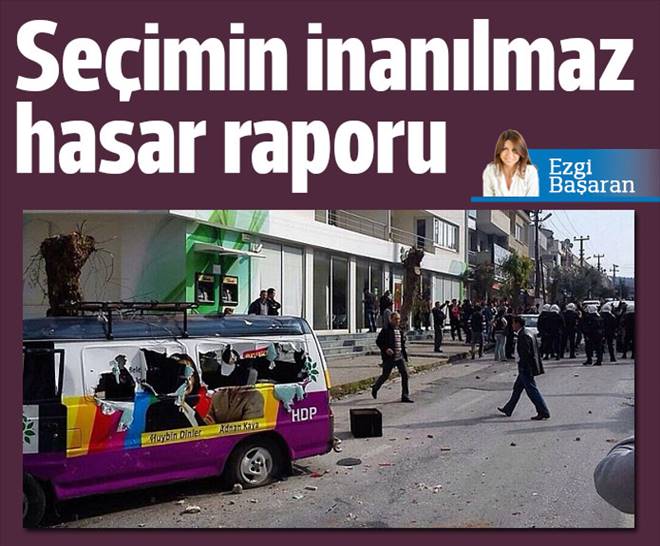 Seçimin inanılmaz hasar raporu