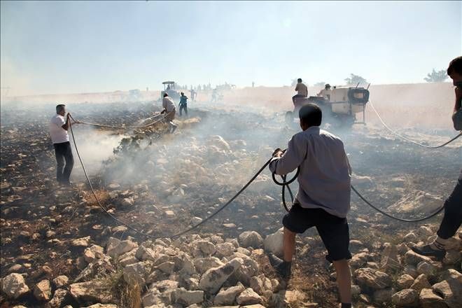 İtfaiye yetersiz kalınca vatandaşlar yardıma koştu