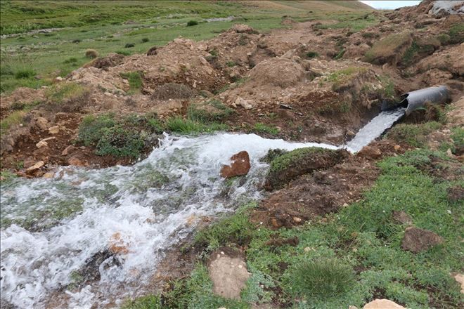 Diyadin´de Su çalışmaları devam ediyor