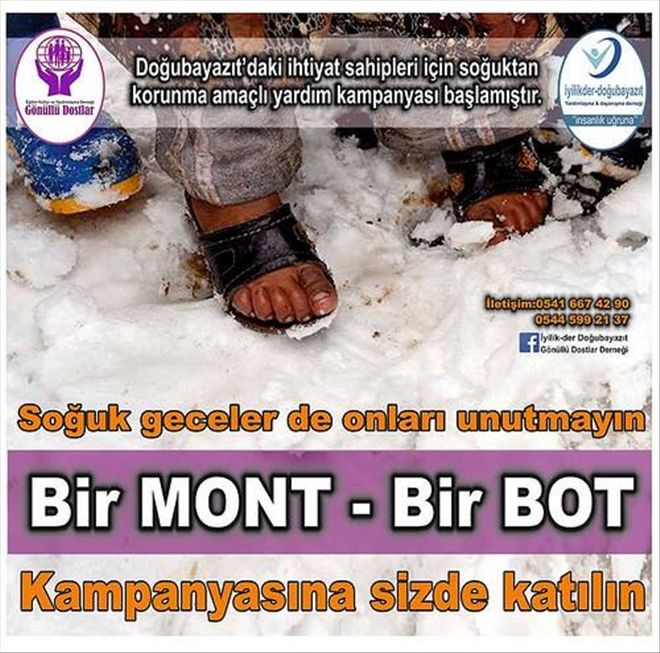 İYİLİK-DERNEĞİNDEN BİR BOT-BİR MONT KAMPANYASI...