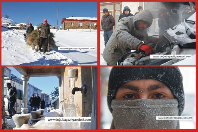 AĞRI´DA BUZ KIRAN DONDURUCU SOĞUKLAR...