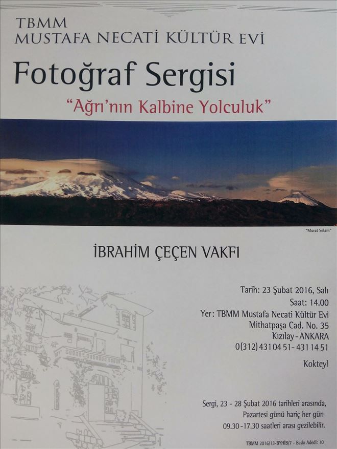 AĞRI´NIN KALBİNE YOLCULUK FOTOĞRAF SERGİSİ 