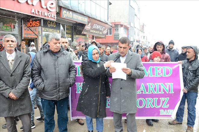 SOKAĞA ÇIKMA YASAKLARI VE KATLİAMLAR DOĞUBAYAZIT´TA PROTESTO EDİLDİ