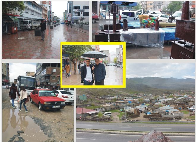 DOĞUBAYAZIT´TA YAĞIŞLAR BAŞLADI