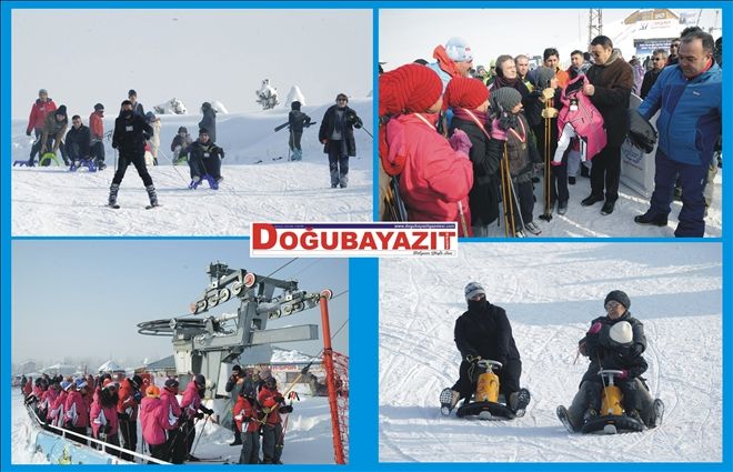 Ağrı´daki Küpkıran Kayak Merkezi´nde hafta sonu yoğunluğu?