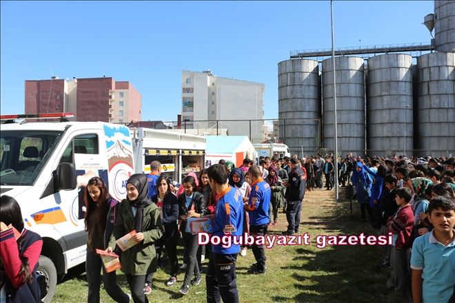 Ağrı´da yangın ve deprem tatbikatı 