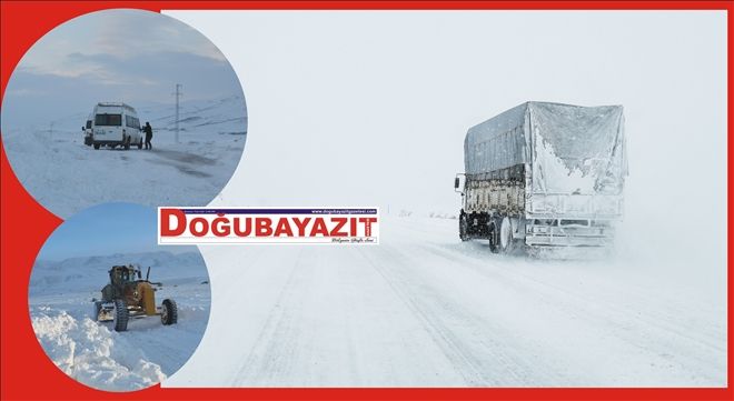 DOĞUBAYAZIT´TA TİPİDE MAHSUR KALAN SÜRÜCÜLER KURTARILDI?