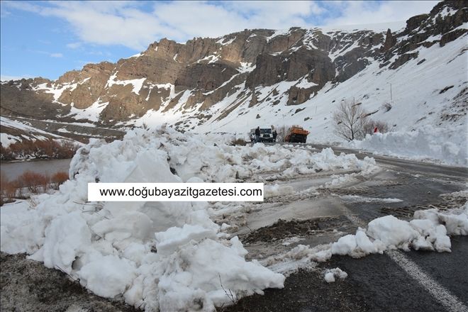 Ağrı-Van kara yoluna çığ düştü...