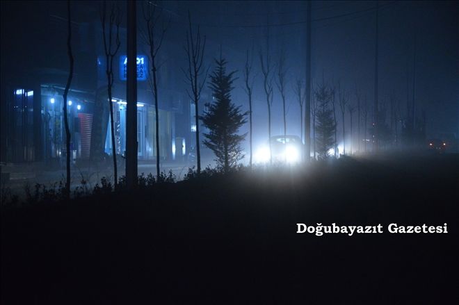 DOĞUBAYAZIT ÇIKIŞI İLE GÜRBULAK SINIR KAPISI GÜZERGAKINDA SİS