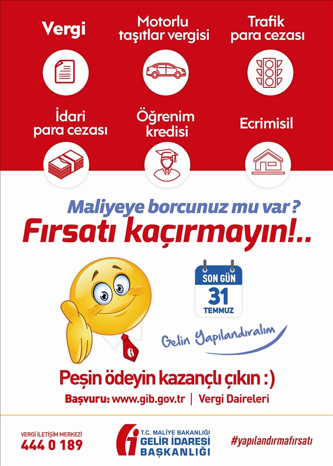 Doğubayazıt Vergi Dairesi´nden yapılandırma uyarısı!