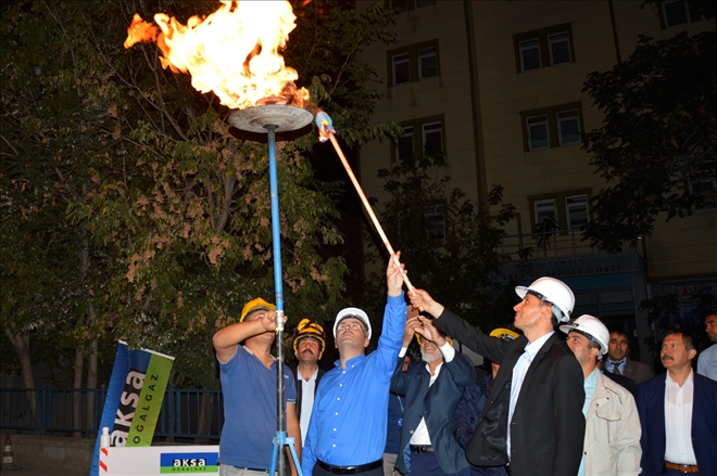 DOĞUBAYAZIT´A DOĞALGAZ VERİLMEYE BAŞLANDI?