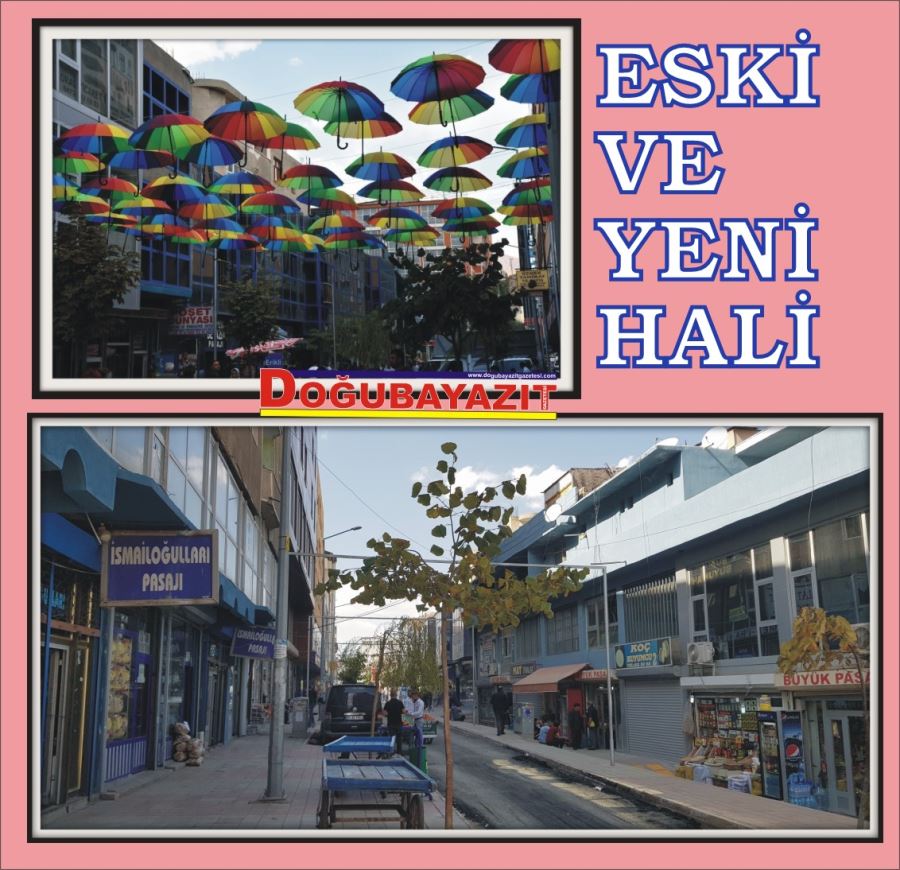 ŞEMSİYELİ CADDEDE ŞEMSİYELERİNDİ.
