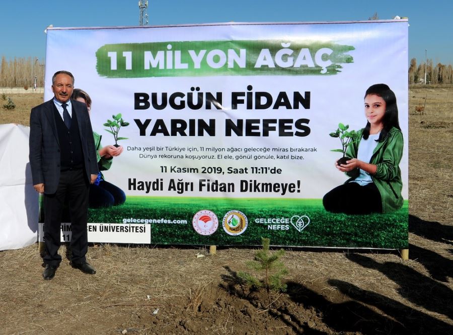 Ağrı İbrahim Çeçen Üniversitesinde 5 Bin Fidan “Geleceğe Nefes” Oldu