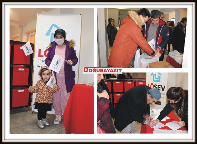 LÖSEV´DEN AİLELERE ET YARDIMI