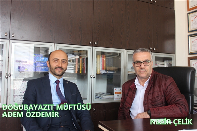 DOĞUBAYAZIT MÜFTÜSÜ ADEM ÖZDEMİR´DEN GAZETEMİZE ZİYARET