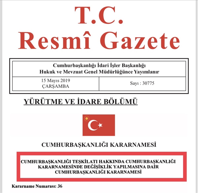 Değişim bürokratlardan başladı