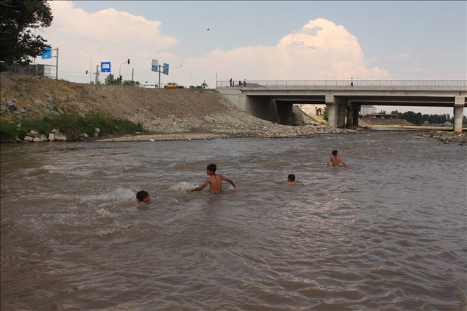 AĞRI MURAT NEHRİNDE ÇOCUKLAR DERE VE NEHİRLERDE YÜZÜYOR?