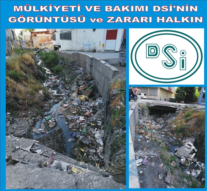 MÜLKİYETİ VE BAKIMI DSİ´NİN GÖRÜNTÜSÜ VE ZARARI HALKIN...