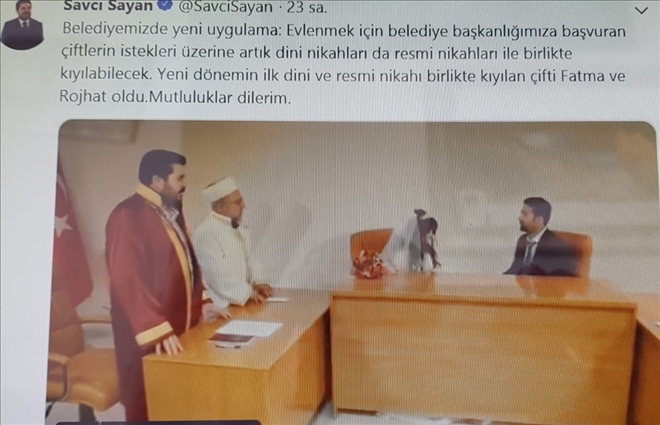 AĞRI BELEDİYESİNCE DİNİ NİKAH KIYILMAYA BAŞLANDI
