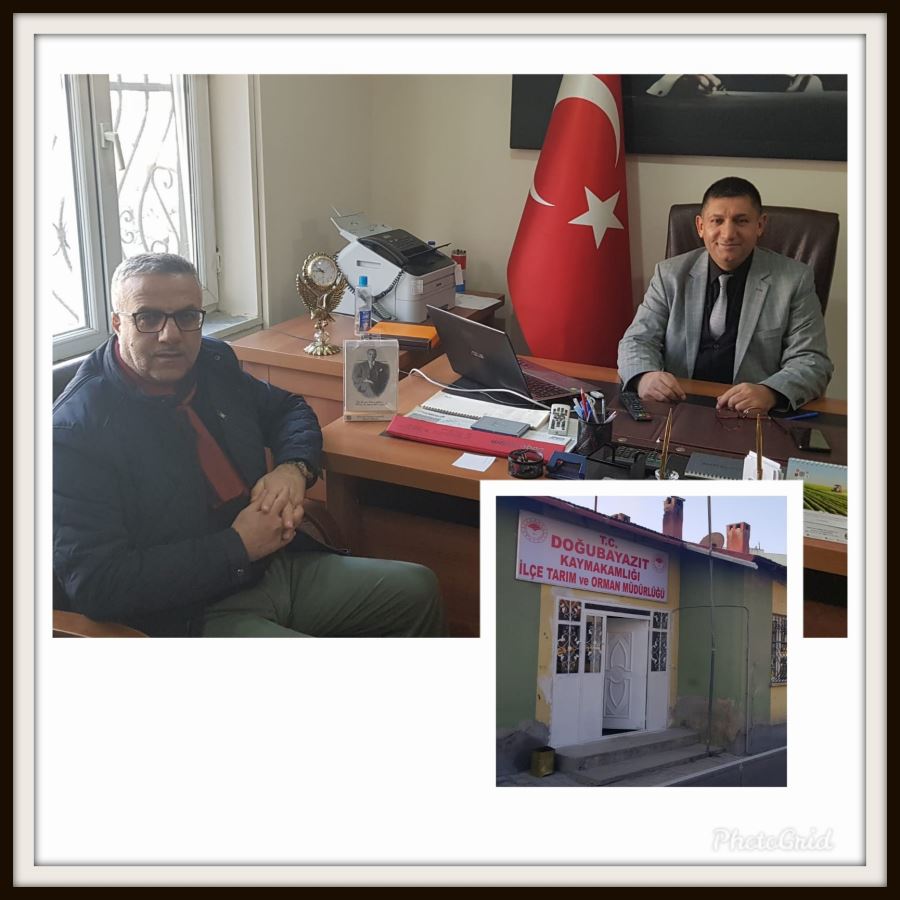 TARIM MÜDÜRÜ M.SALİH AKKUŞ’A ZİYARET