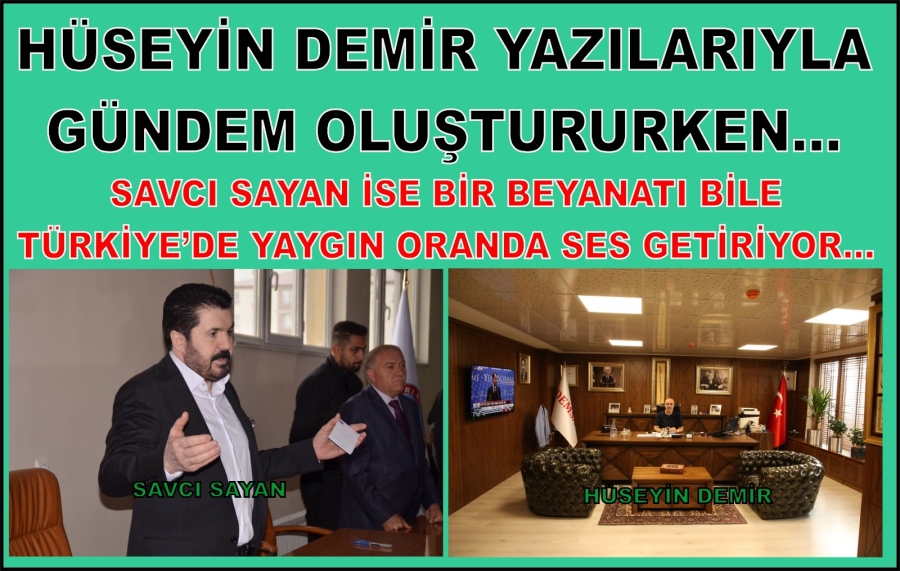 YAZAR HÜSEYİN DEMİR DEFAATLE KALEME ALDI…