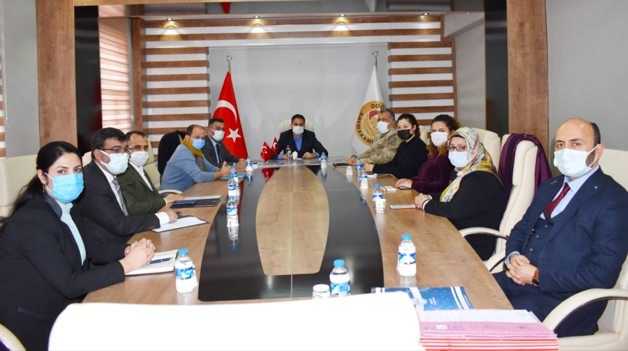 Doğubayazıt Kaymaka Akpınar Başkanlığında COVID-19 Bilgilendirme Toplantısı 