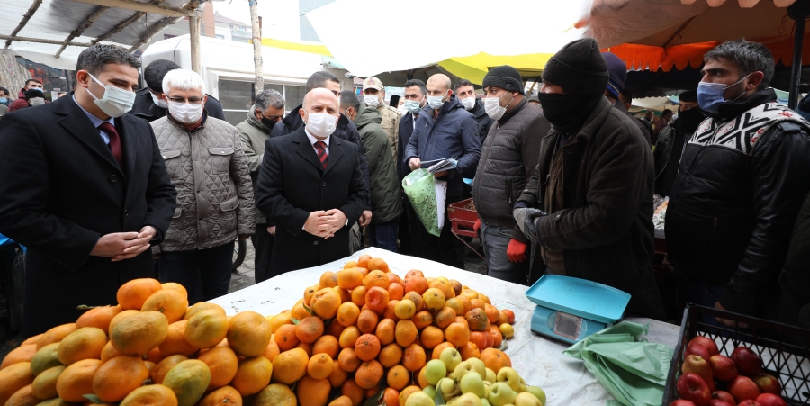 VALİ DOĞUBAYAZIT’TA İNCELEMELERDE BULUNDU