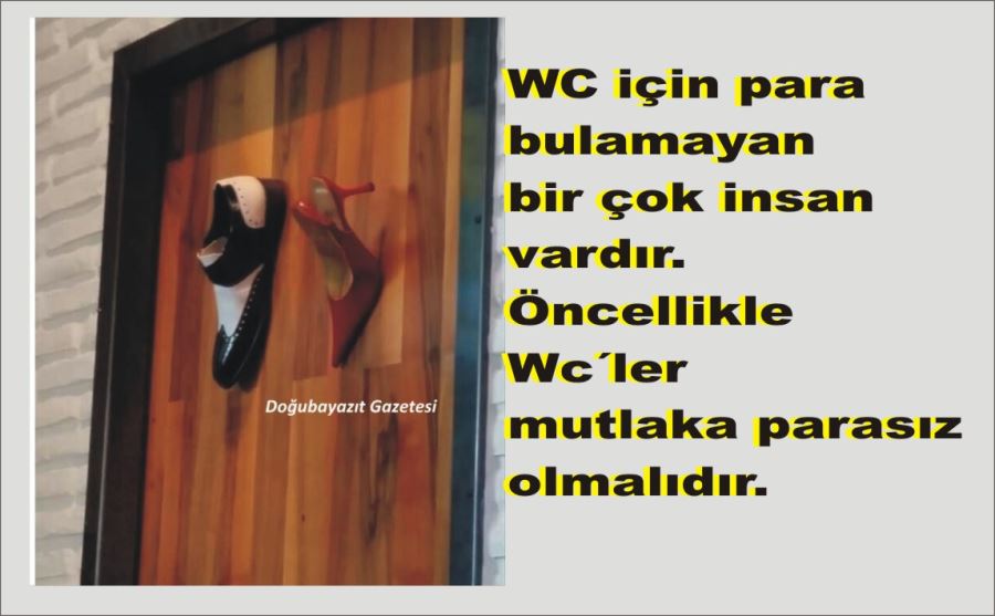 WC TİCARETİ MODERNLEŞİYOR. NE KADAR PARA O KADAR HİZMET