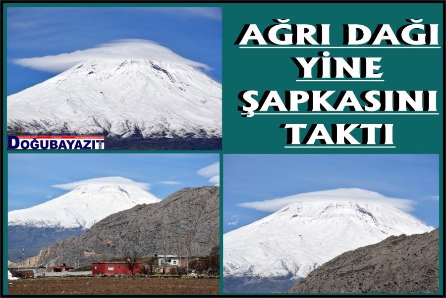 DOĞUBAYAZIT’TA BULUNAN AĞRI DAĞINI SİS BULUTU KAPLADI…