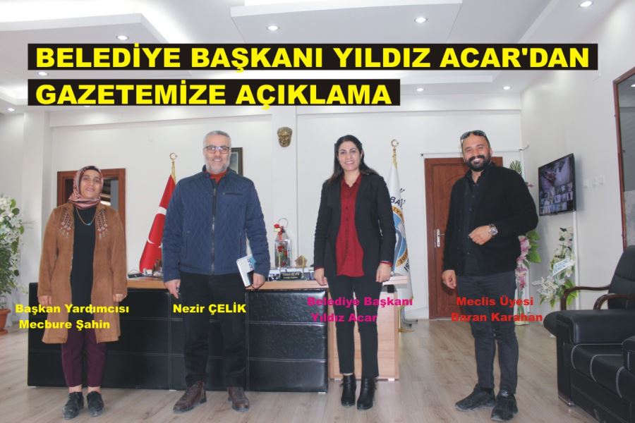 SOSYAL MESAFEDE BELEDİYE BAŞKANI YILDIZ ACAR’A ZİYARET