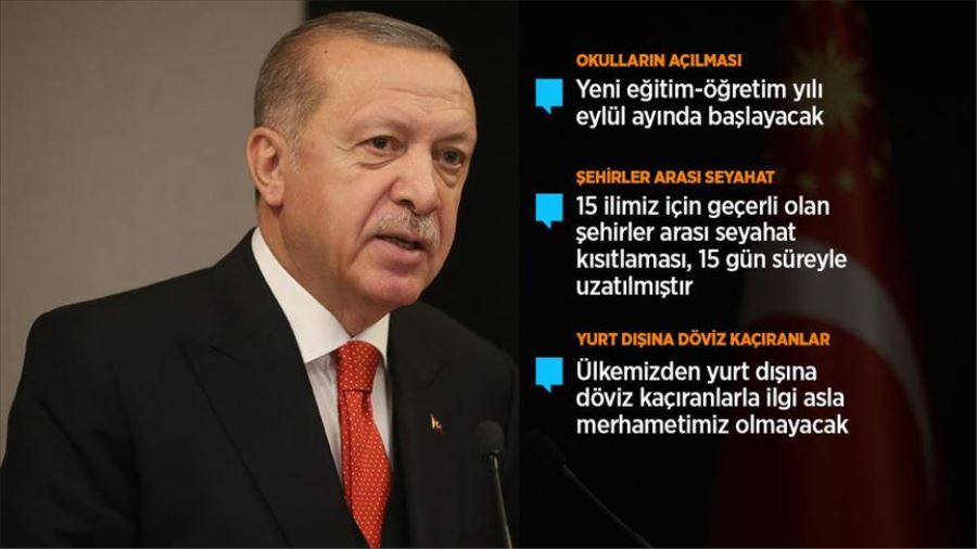 Cumhurbaşkanı Erdoğan: Bayramda 81 ilde sokağa çıkma kısıtlaması uygulanacak