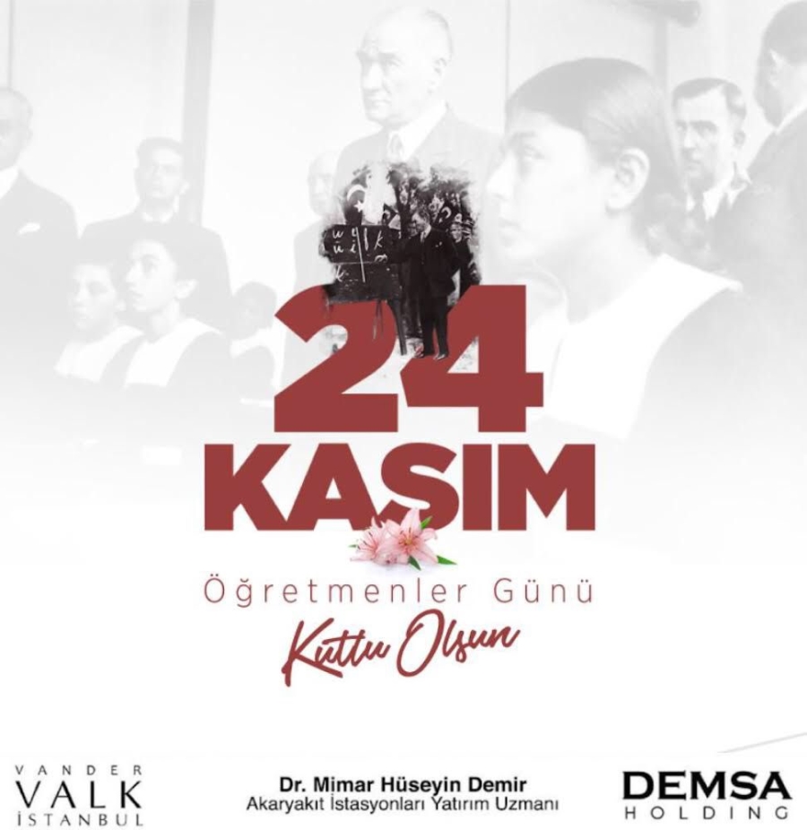 HÜSEYİN DEMİR’DEN ÖĞRETMENLER GÜNÜ MESAJI