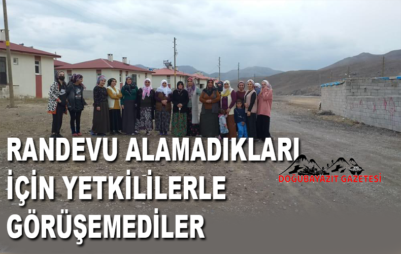 KARABULAK AFET KONUTLARI SUSUZ KALDI