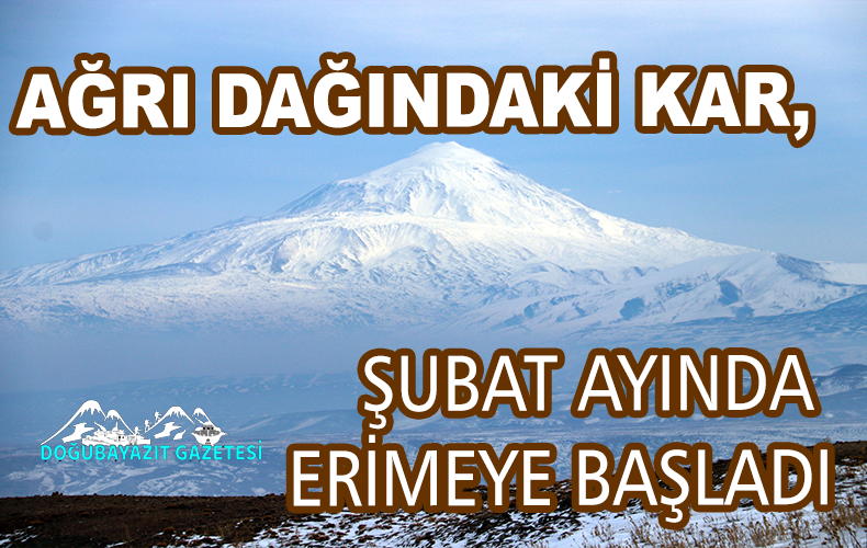 Kış mevsiminin çetin geçtiği bölgede, kar kütlelerinin şubat ayında erimesi şaşırttı