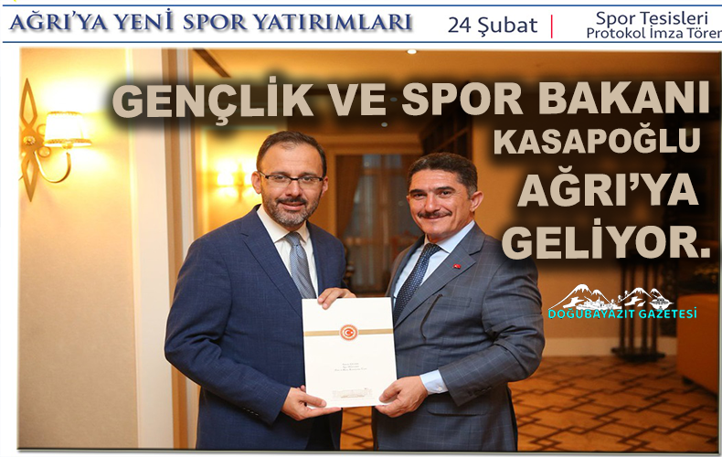 Doğubayazıt’a yarı olimpik yüzme havuzu ve 500 kişilik kapalı spor salonu.