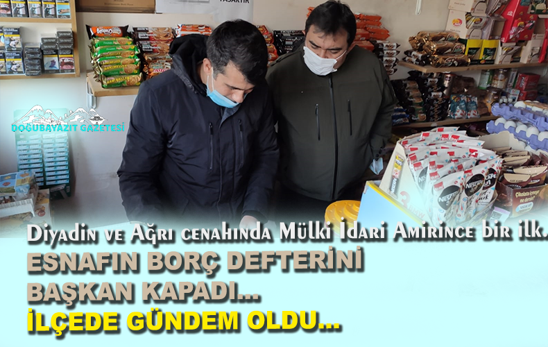 KAYMAKAM BALCI, ESNAFIN BİRİKEN BORCUNU ÖDEDİ