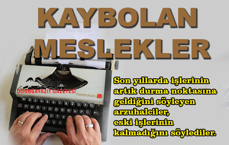 ZAMANLA GEÇERLİ OLAN MESLEKLER ŞİMDİ YOK.