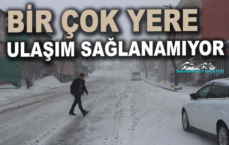 Kar nedeniyle 929 yerleşim yerine ulaşım sağlanamıyor
