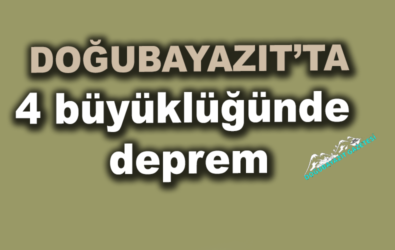 SABAH 08.57’DE DEPREM OLDU