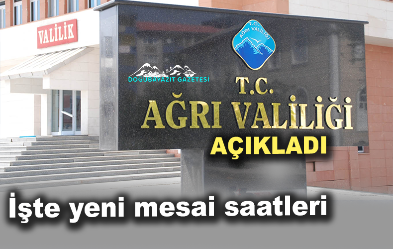 MESAİ SAATLERİ 08.00-17.00 OLARAK UYGULANACAK