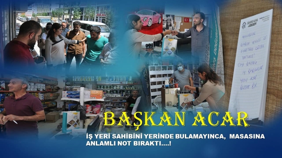 BAŞKAN YILDIZ ACAR’DAN İŞ YERLERİNE ZİYARET
