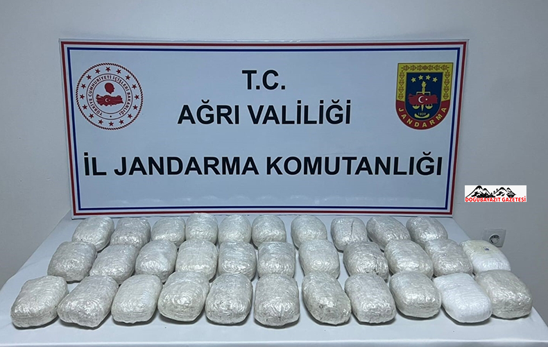 DOĞUBAYAZIT’TA 31 KİLO 587 GRAM UYUŞTURUCU ELE GEÇİRİLDİ