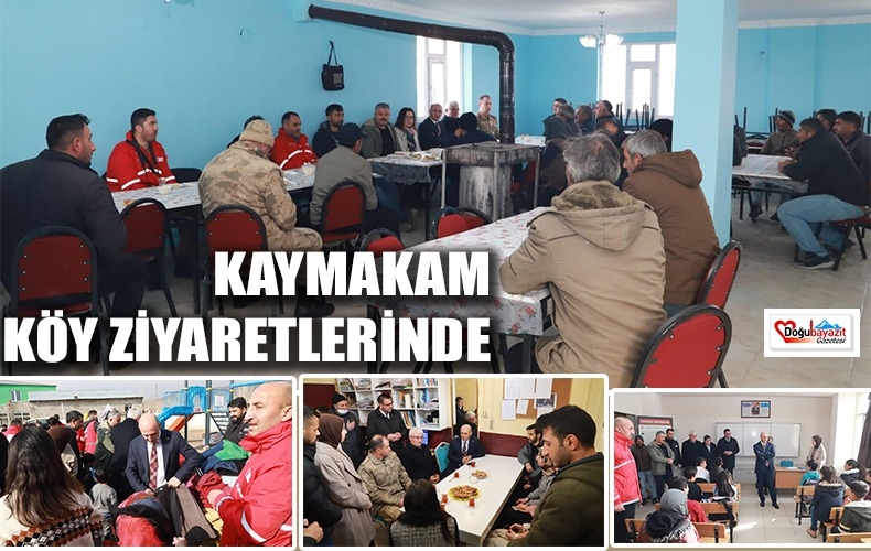 DOĞUBAYAZIT KAYMAKAMI EKİNCİ, KUTLUBULAK KÖYÜNÜ ZİYARET ETTİ