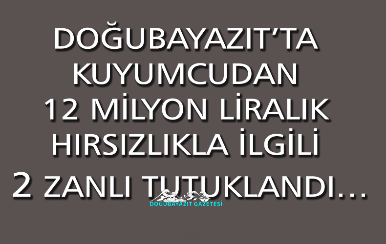 HIRSIZLIKLA İLGİLİ TUTUKLAMA…