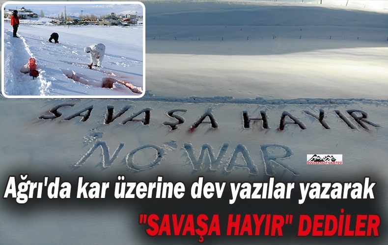 HEYKELTIRAŞ NACİ EDİ VE ÖĞRENCİLERİNDEN SAVAŞA HAYIR