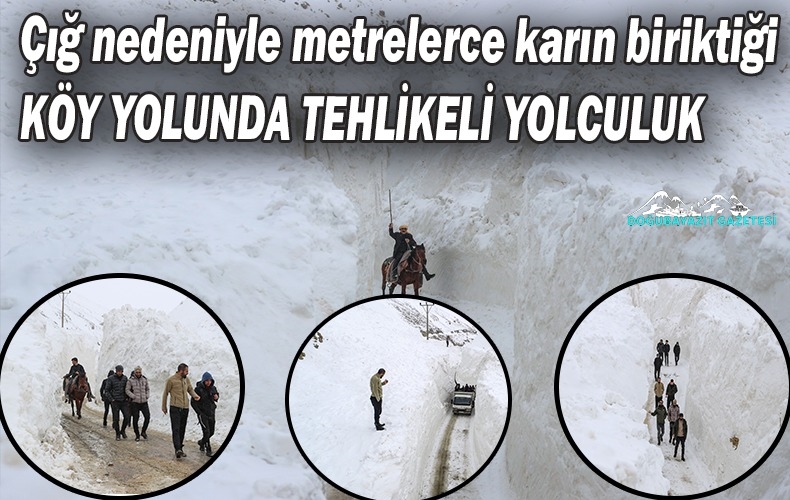 10 METREYİ BULAN KAR BİRİKİNTİSİ