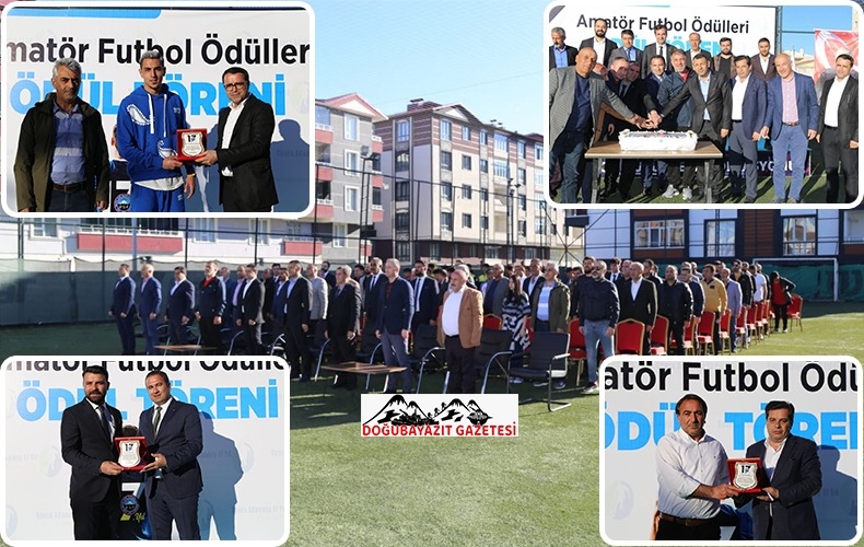 AĞRI’DA AMATÖR FUTBOL ÖDÜLLERİ DAĞITILDI