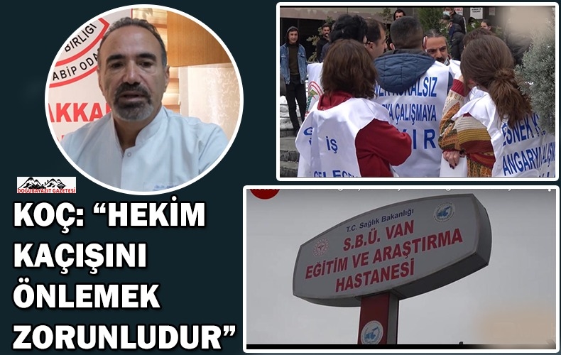  VAN-HAKKARİ TABİB ODASI BAŞKANI: HEKİM KAÇIŞINI ÖNLEMEK ZORUNLUDUR…