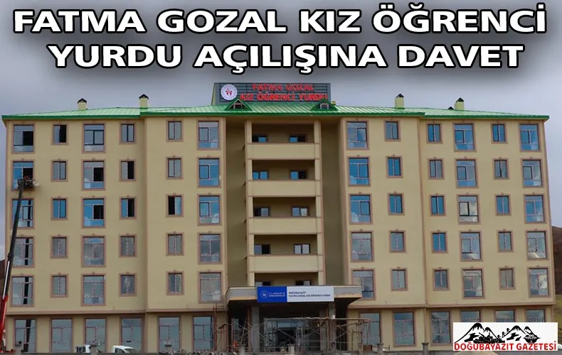 KIZ ÖĞRENCİ YURDU DOĞUBAYAZIT’IN ÇEHRESİNİ DEĞİŞTİRDİ.